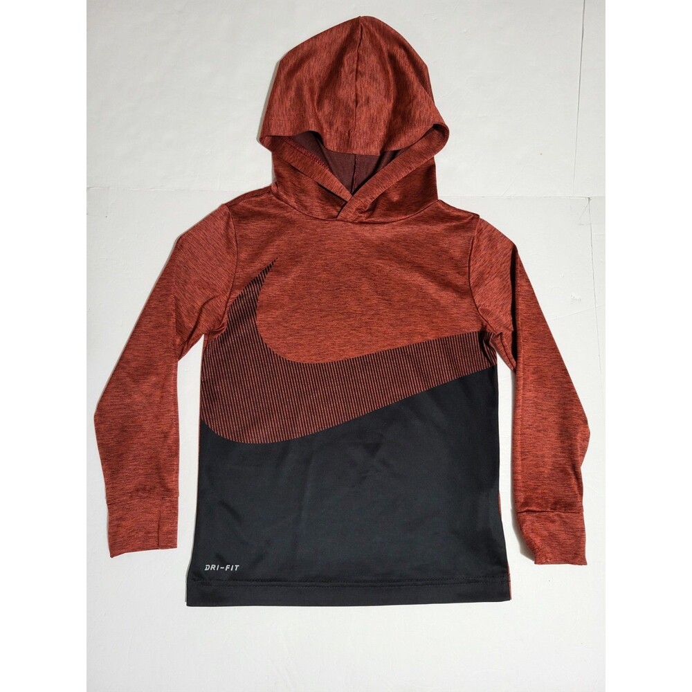 (#8) Nike Dri-Fit Light Pullover Hoodie Red Size Toddler 4T